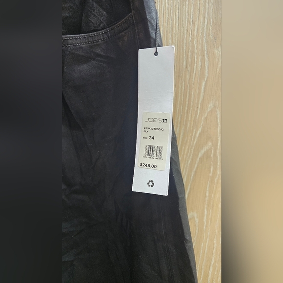 Anthropologie NWT Joe's Jeans The Mia Wide Leg High Rise Womens Black Jeans 34 - Picture 2 of 11